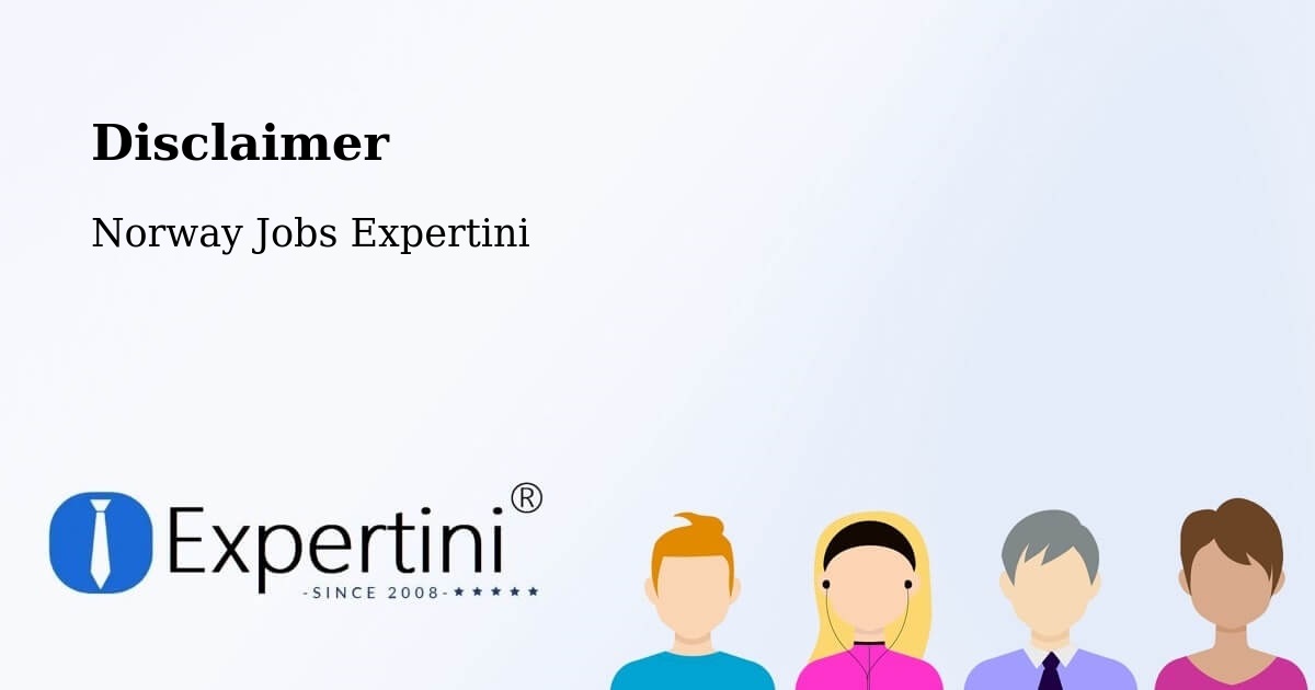 Disclaimer – Sel - Norway Jobs Expertini